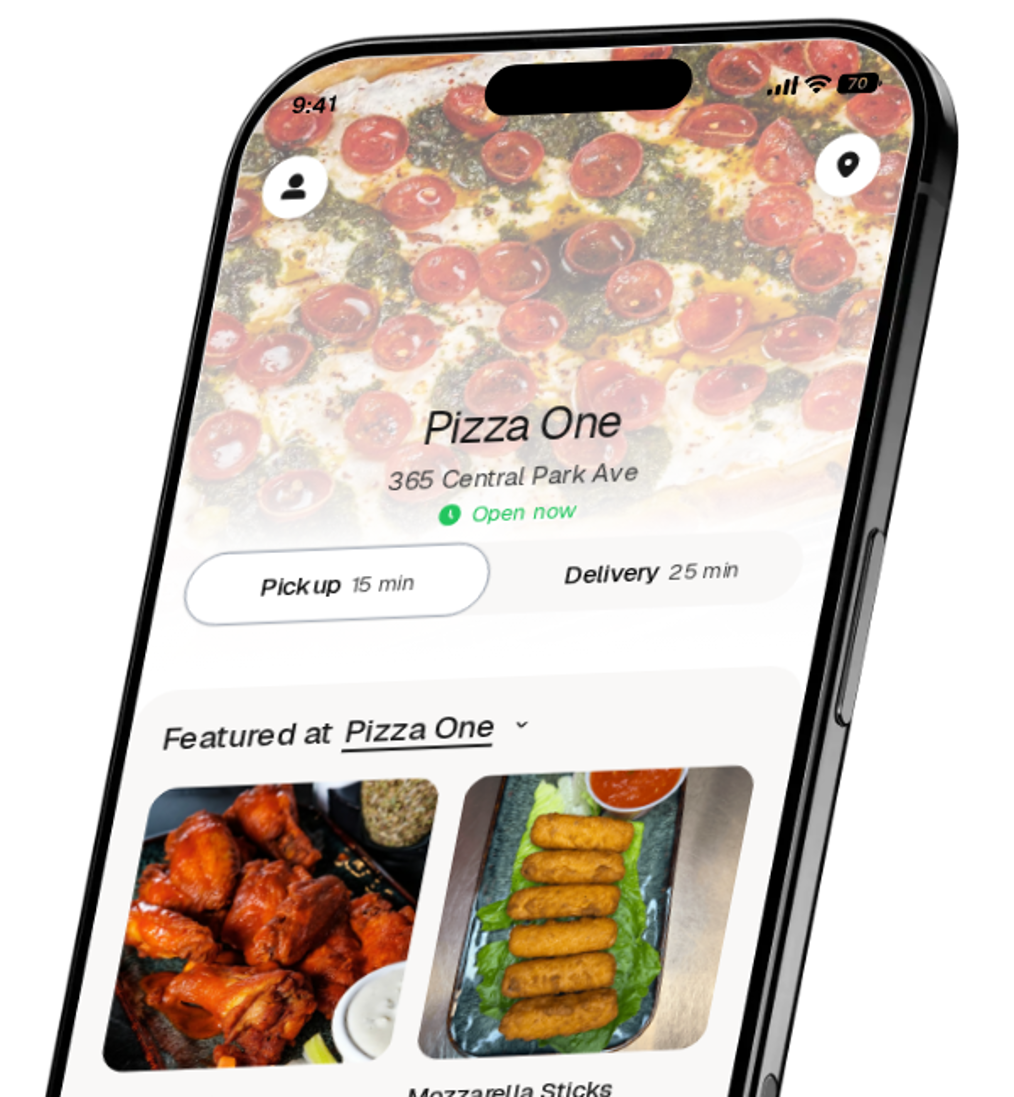 Pizza One app preview
