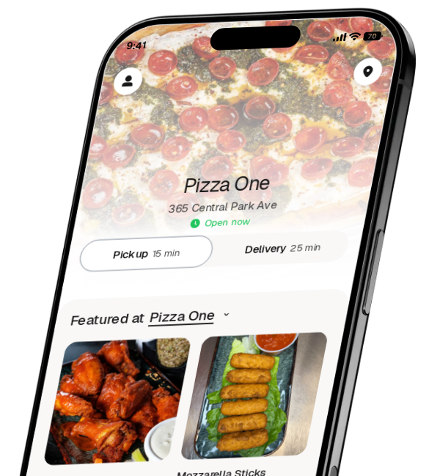 Pizza One app preview