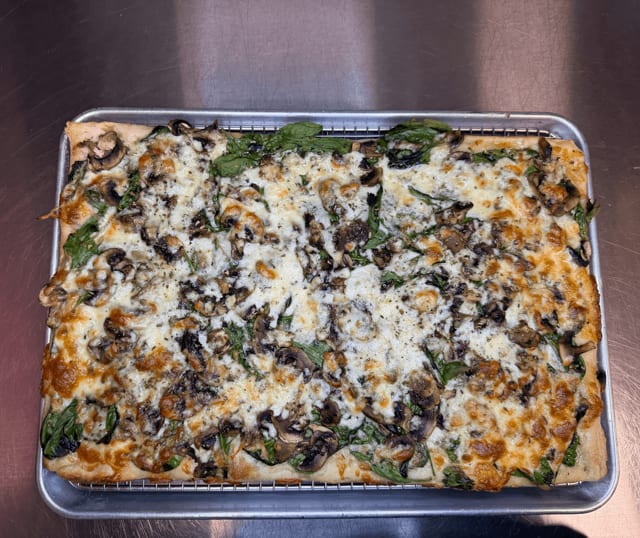 Spinach Mushroom Truffle Oil Grandma.