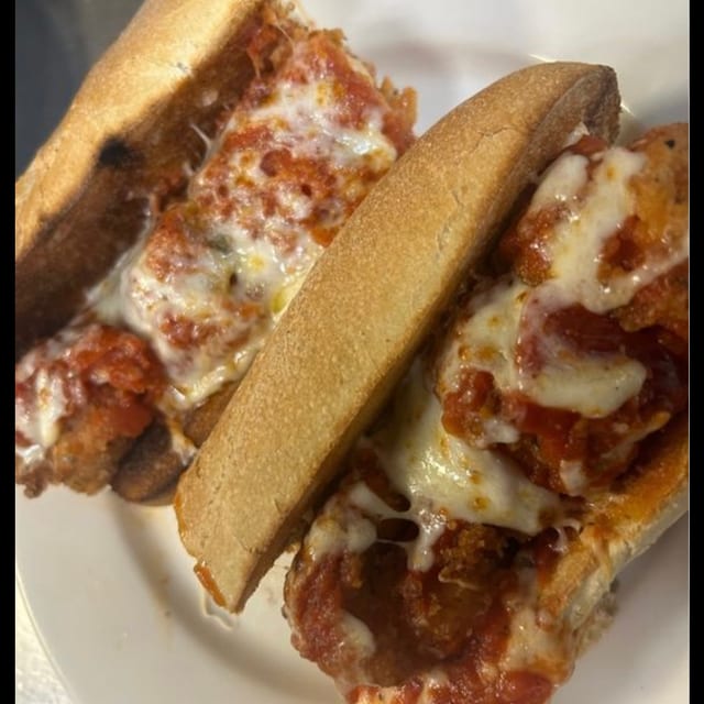 Shrimp Parmigiana Wedge.