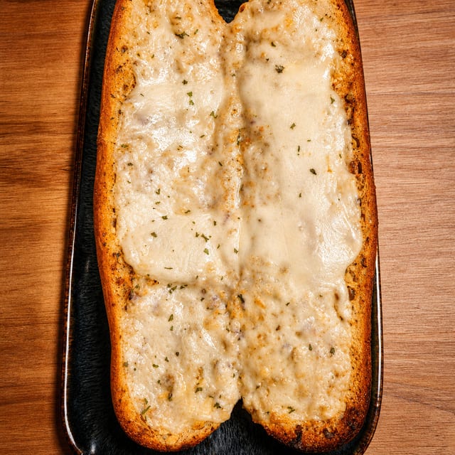 Garlic Bread with Mozzarella Cheese.
