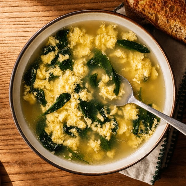 Stracciatella Soup.