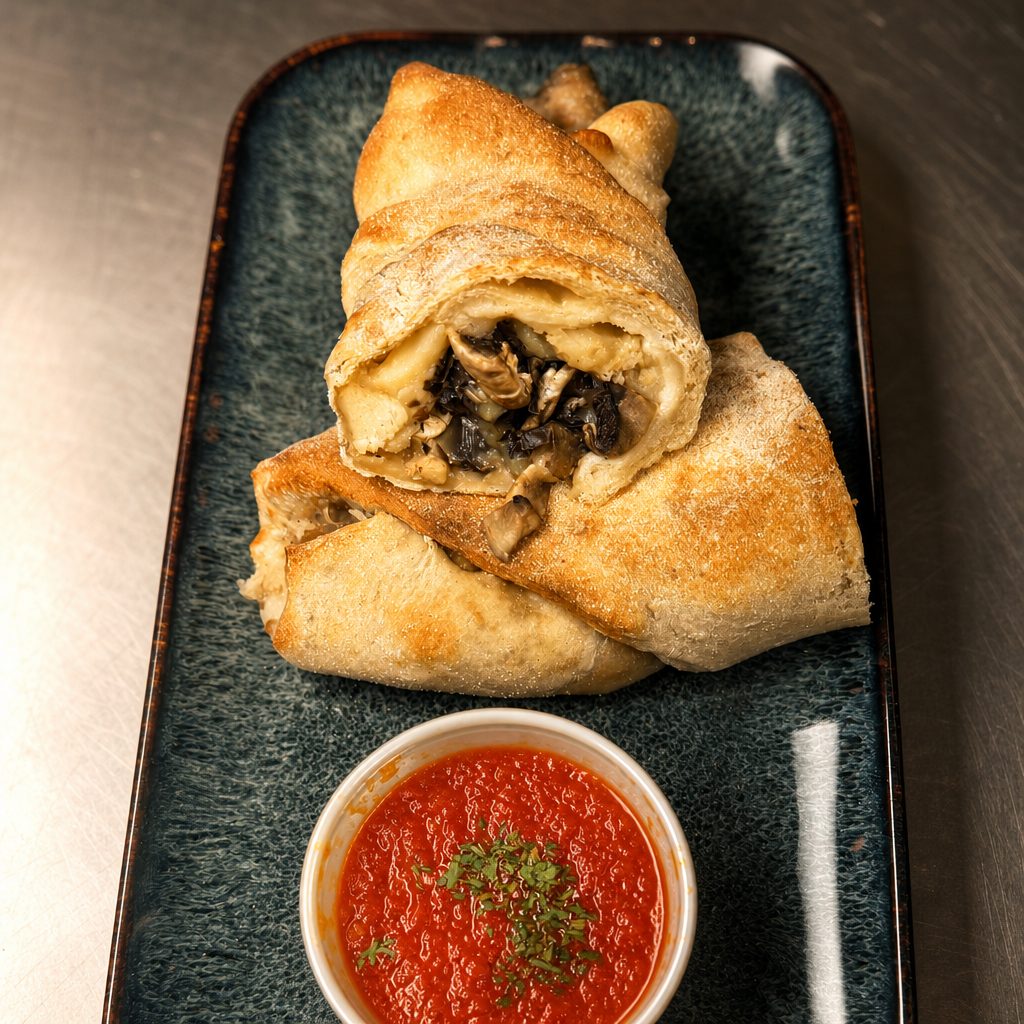Chicken Marsala Pizza Roll.