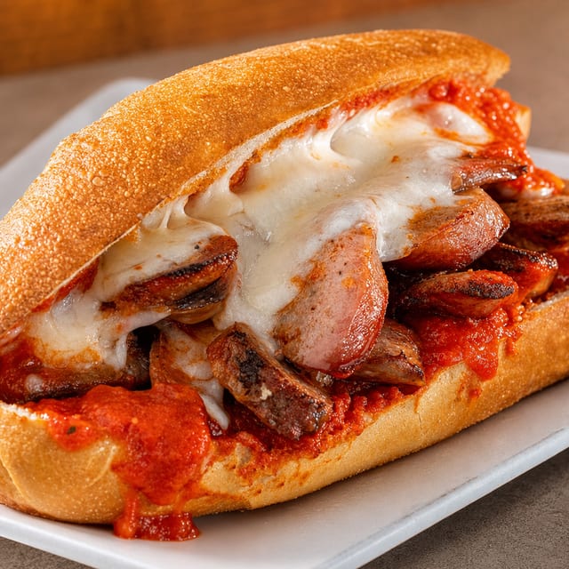 Sausage Parmigiana Wedge.