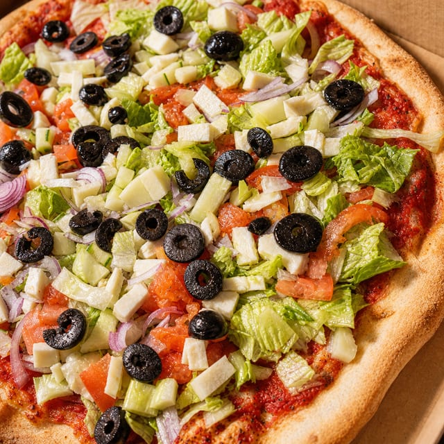 Salad Pizza.
