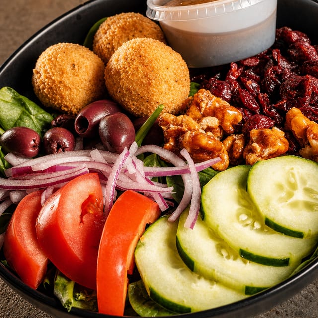 The Crispy Goat Cheese Salad.