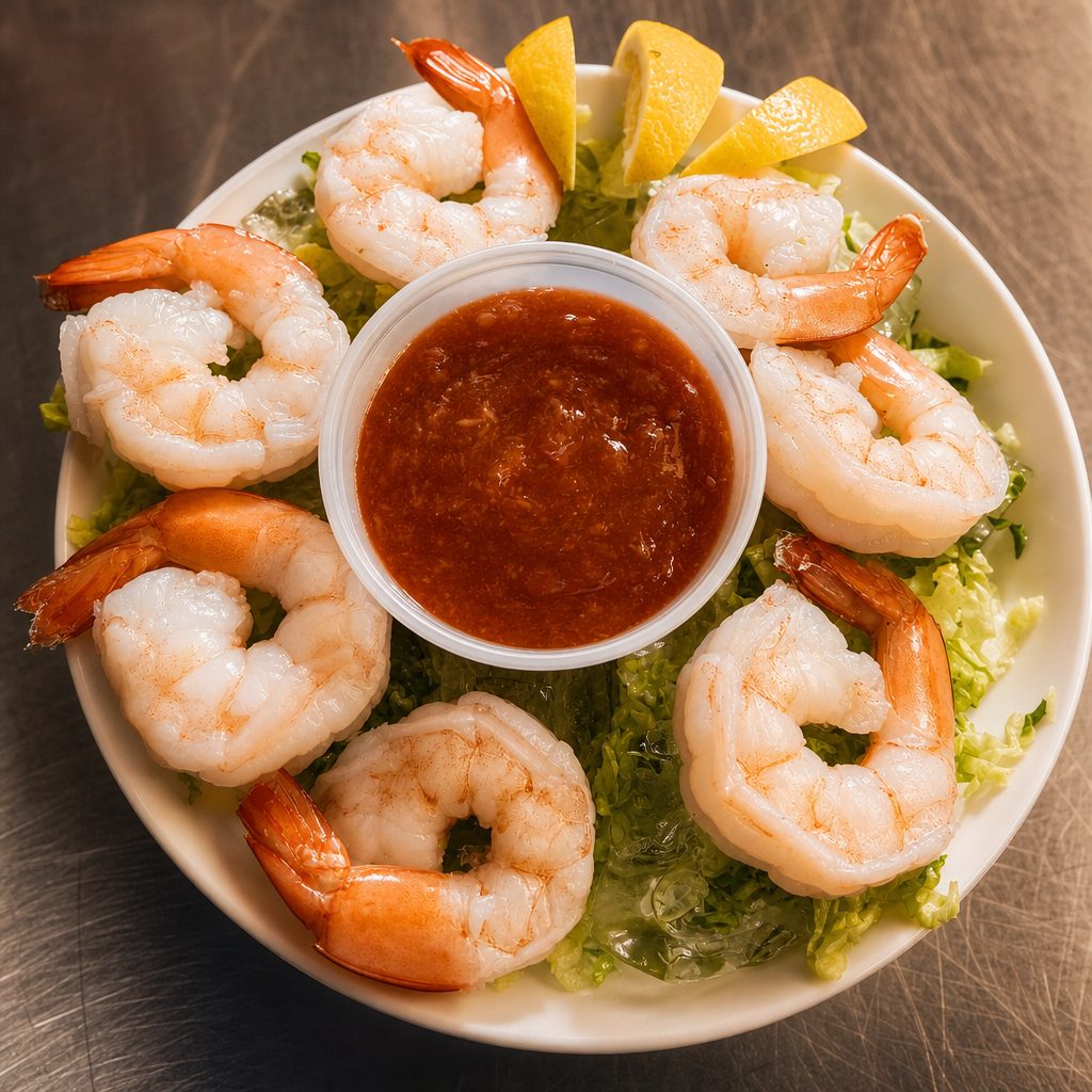 Jumbo Shrimp Cocktail.