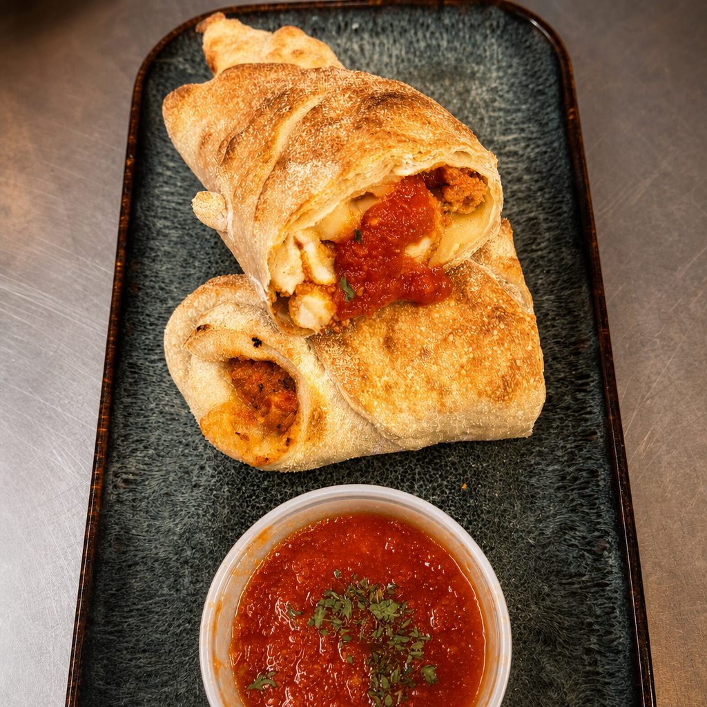 Chicken Parmigiana Pizza Roll.